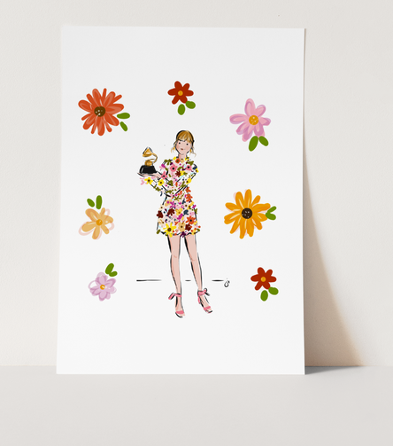 taylor swift floral dress
